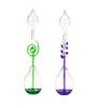 Colorful Office Thinking Hand Boiler, Glass Science Energy Transfer, Children Science Experiment, Love Birds Color Meter Hand Boiler, 2 Pcs (Purple&Green) by C&H view 1