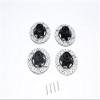 GPM For Traxxas 1/16 Mini E-Revo Upgrade Parts Aluminum Brake Disk Hex Adaptors - 4 Pcs Set Black view 1