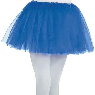 amscan Tutu with Elastic Waistline Children Ballet Princess Costume Party, Blue, One Size