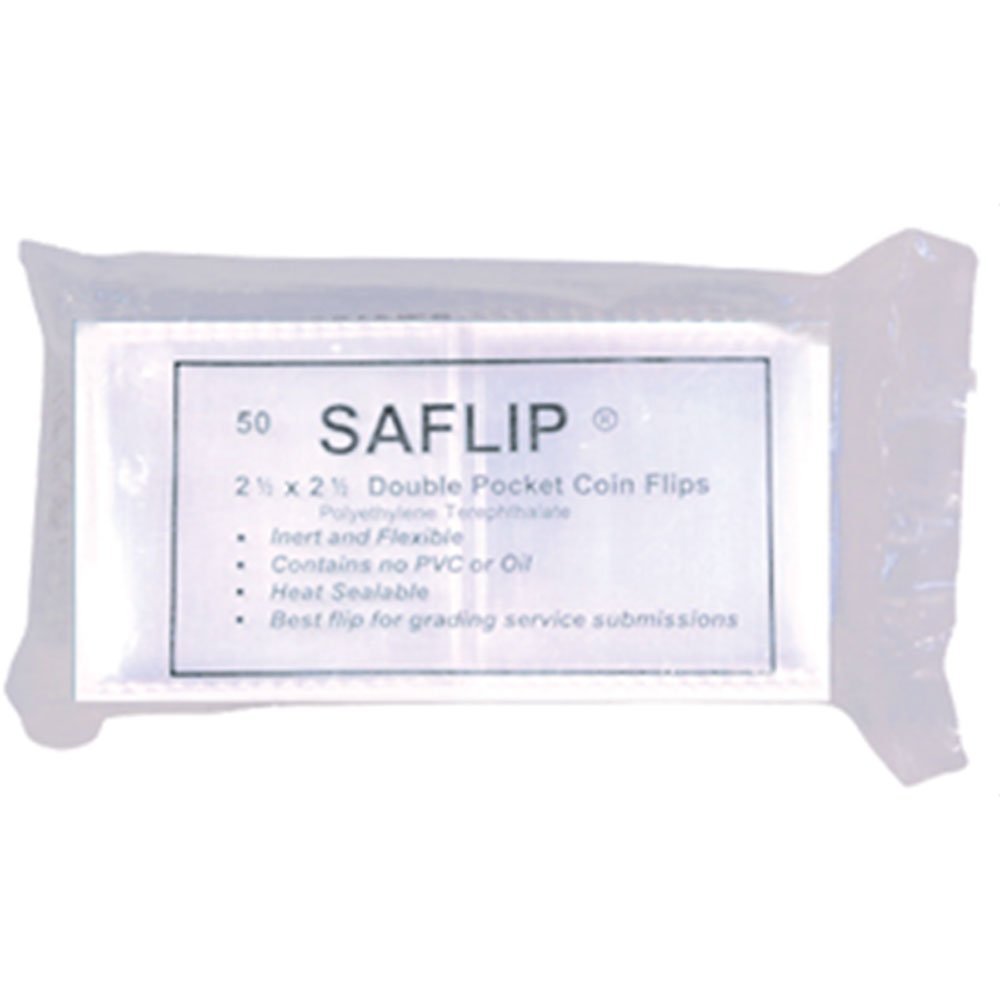 1000 ct. SAFLIP 2.5x2.5 Archival Quality Non-PVC Flips