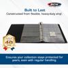BCW 3-Inch Coin Collectors Album  Black | Heavy-Duty Coin Binder for Collectors | Holds Up to 90 Pages | Durable Coin Collection Book Holder view 2