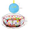 EocuSun Kids Ball Pit Large Pop Up Toddler Ball Pits Tent for Toddlers Girls Boys for Indoor Outdoor Baby Playpen w/Zipper Storage Bag, Balls Not Included (ARed) view 3