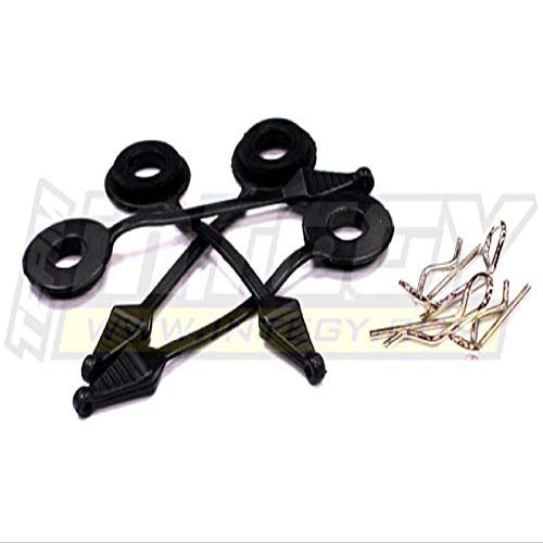Integy Secured Body Clip (4) with Top Protection Cushion for 1/8 Scale
