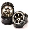 Integy V2 Billet Machined Alloy 6 Spoke Wheel +8 Offset + Drift Tire(4) Set (O.D.=64mm) view 1