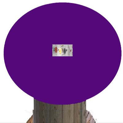 Playezze Speed lite Poker Table Cover - Felt Style Tablecloth - Cover only - Ideal Upgrade Surface for Any Worn Felt Poker Game Table Cover (Purple, 36 inch Round)