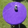 Playezze Speed lite Poker Table Cover - Felt Style Tablecloth - Cover only - Ideal Upgrade Surface for Any Worn Felt Poker Game Table Cover (Purple, 36 inch Round) view 4
