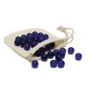 Blue Glass Marbles - Set of 33 - .625 Diameter view 1