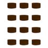 Couver Kids Children 1 Inch - Dark Brown Cotton Terry Cloth Wristband for School, Church, YMCA Activities or evens(6 Pairs) view 1