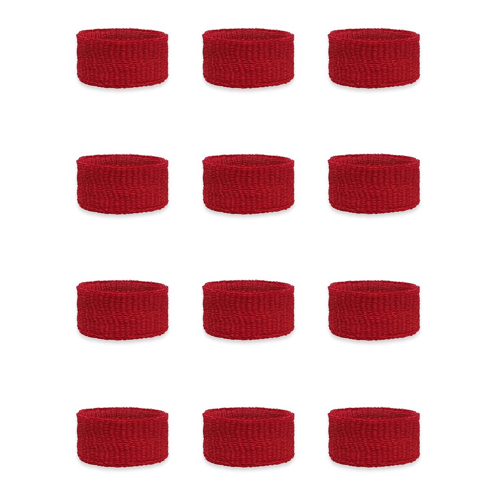 Couver Kids Children 1 Inch - Dark Red Cotton Terry Cloth Wristband for School, Church, YMCA Activities or evens(6 Pairs)