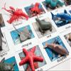 Curious Minds Busy Bags Montessori Animal Match - Miniature Ocean Animals with Matching Cards - 2 Part Cards. Montessori Learning Toy, Language Materials view 1