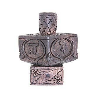 Hanukkah Chanukkah Dreidel Hand Made Ebony Wood, Hebrew Lettering, 4.0" x 1.75" With Base