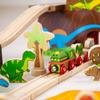 Bigjigs Rail Wooden Dinosaur Prehistoric Railway Play Set view 3