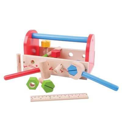 Bigjigs Toys My Wooden Tool Box with Tools