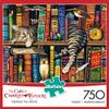 Buffalo Games - Frederick the Literate - 750 Piece Cat Jigsaw Puzzle for Adults  Charles Wysocki Artwork with Poster  Challenging Adult Jigsaw Puzzles view 2