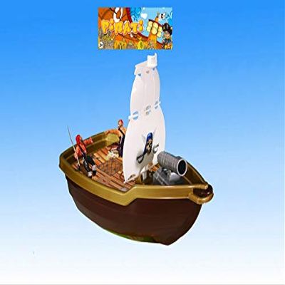 Apel Plastik Pirate Boat, Multi-Colour