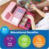 Learning Resources Pretend and Play Calculator Cash Register Pink - Money for Kids, Math Games, Playstore Grocery Store, Fine Motor Skills, Preschool Activities, Toddler Plastic Coins view 3