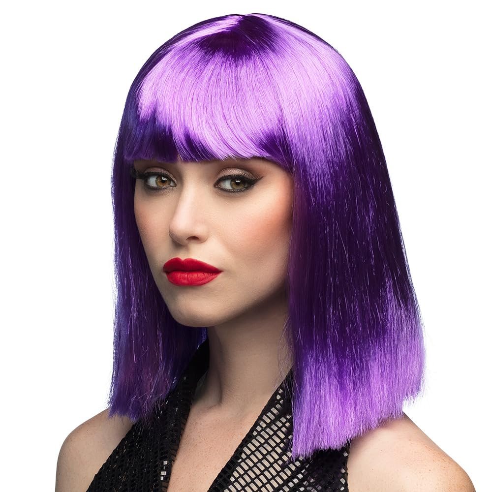Gnrique Pe735/Violet Fluorescent Purple Dance Wig One Size