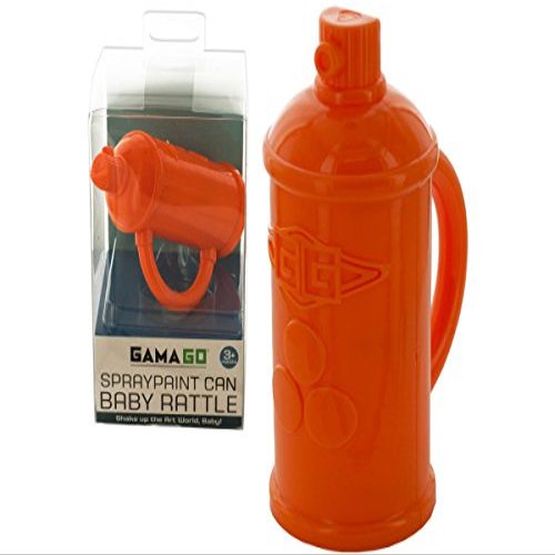 Bulk Buys Spraypaint Can Baby Rattle -144-Pack