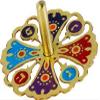 Dreidel Hanukkah Gifts Ornament Game - Yair Emanuel Laser Cut Hand Painted Dreidel Wings Colores (Bundle) view 1