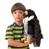 Folkmanis Peregrine Falcon Hand Puppet, Black/White/Yellow view 4