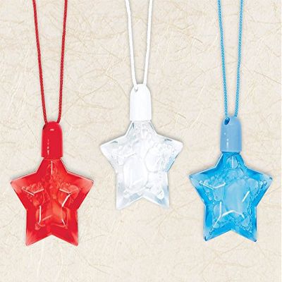 Amscan Star Spangled Fourth of July Party Patriotic Favor Set (3 Pack), Red, 7.5 x 6.7