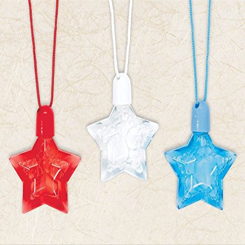 Amscan Star Spangled Fourth of July Party Patriotic Favor Set (3 Pack), Red, 7.5 x 6.7