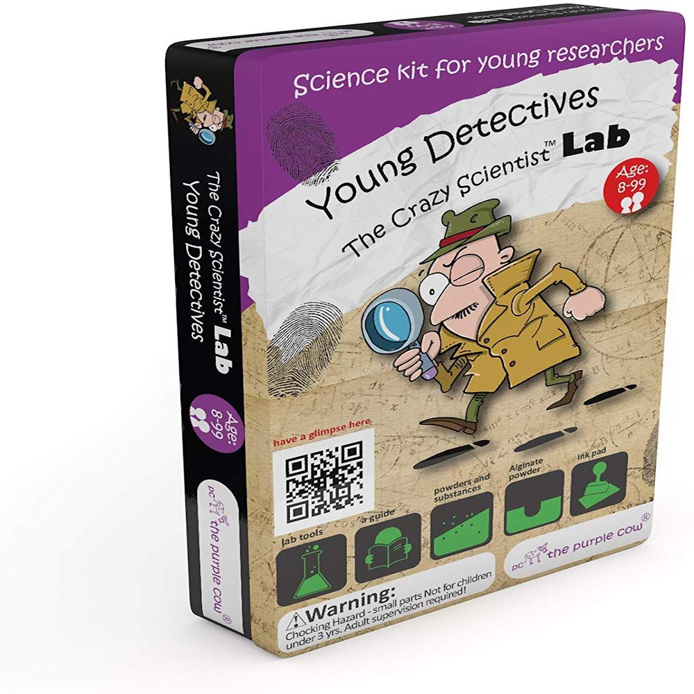 The Purple Cow The Crazy Scientist Lab Young Detectives Science Kit, Model Number: 5522023