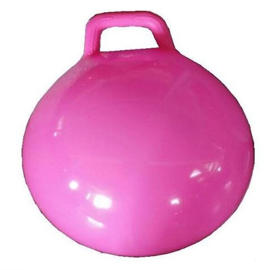 Pink Giant Size Ride on Hop Toy Ball with Handle