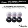 Champion Sports 6" Black and White Rhino Skin Low Bounce Dodgeball Set view 4