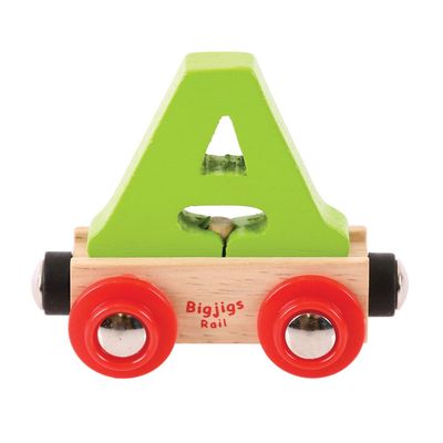 Bigjigs Rail Rail Name Letter A (Green)