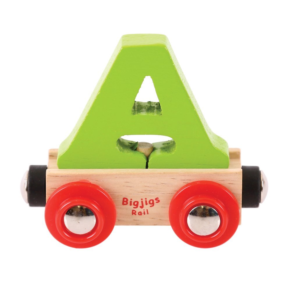 Bigjigs Rail Rail Name Letter A (Green)