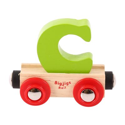 Bigjigs Rail Rail Name Letter C (Green)
