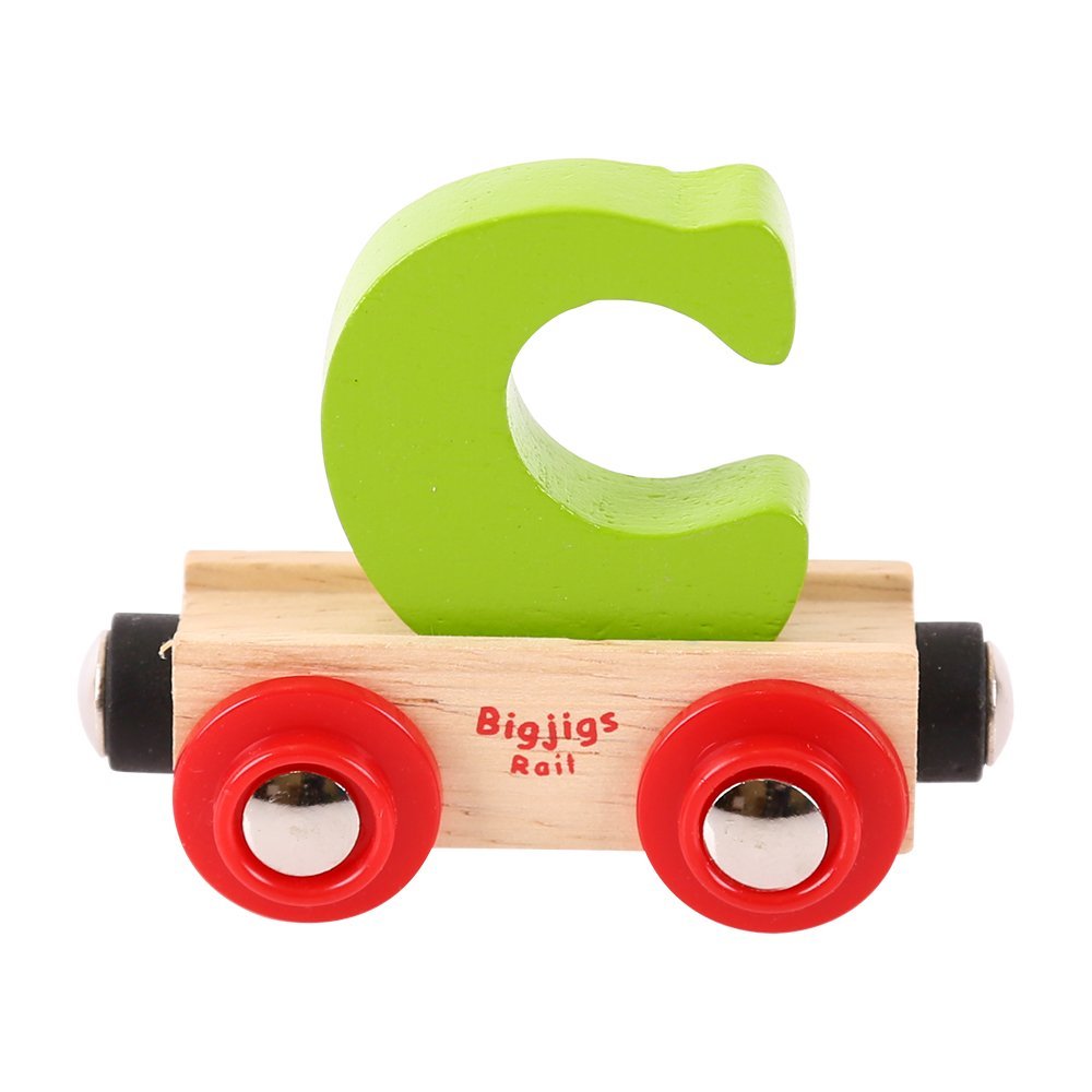 Bigjigs Rail Rail Name Letter C (Green)