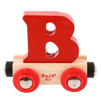 Bigjigs Rail Rail Name Letter B (Red)