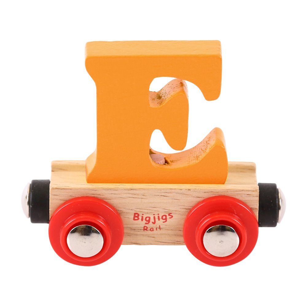 Bigjigs Rail Rail Name Letter E (Orange)