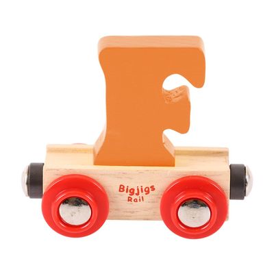 Bigjigs Rail Rail Name Letter F (Orange)