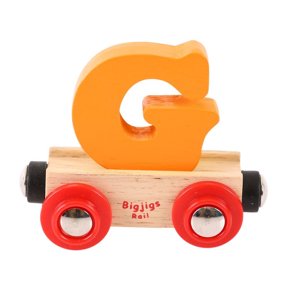 Bigjigs Rail Rail Name Letter G (Orange)