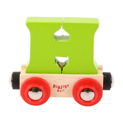 Bigjigs Rail Rail Name Letter H (Green)