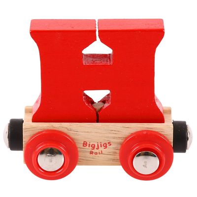 Bigjigs Rail Rail Name Letter H (Red)