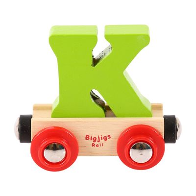 Bigjigs Rail Rail Name Letter K (Green)