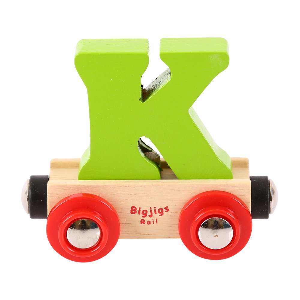 Bigjigs Rail Rail Name Letter K (Green)