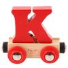 Bigjigs Rail Rail Name Letter K (Red) - Other Major Wooden Rail Brands are Compatible view 1