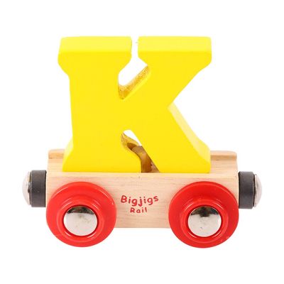 Bigjigs Rail Rail Name Letter K (Yellow)