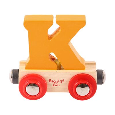 Bigjigs Rail Rail Name Letter K (Orange)