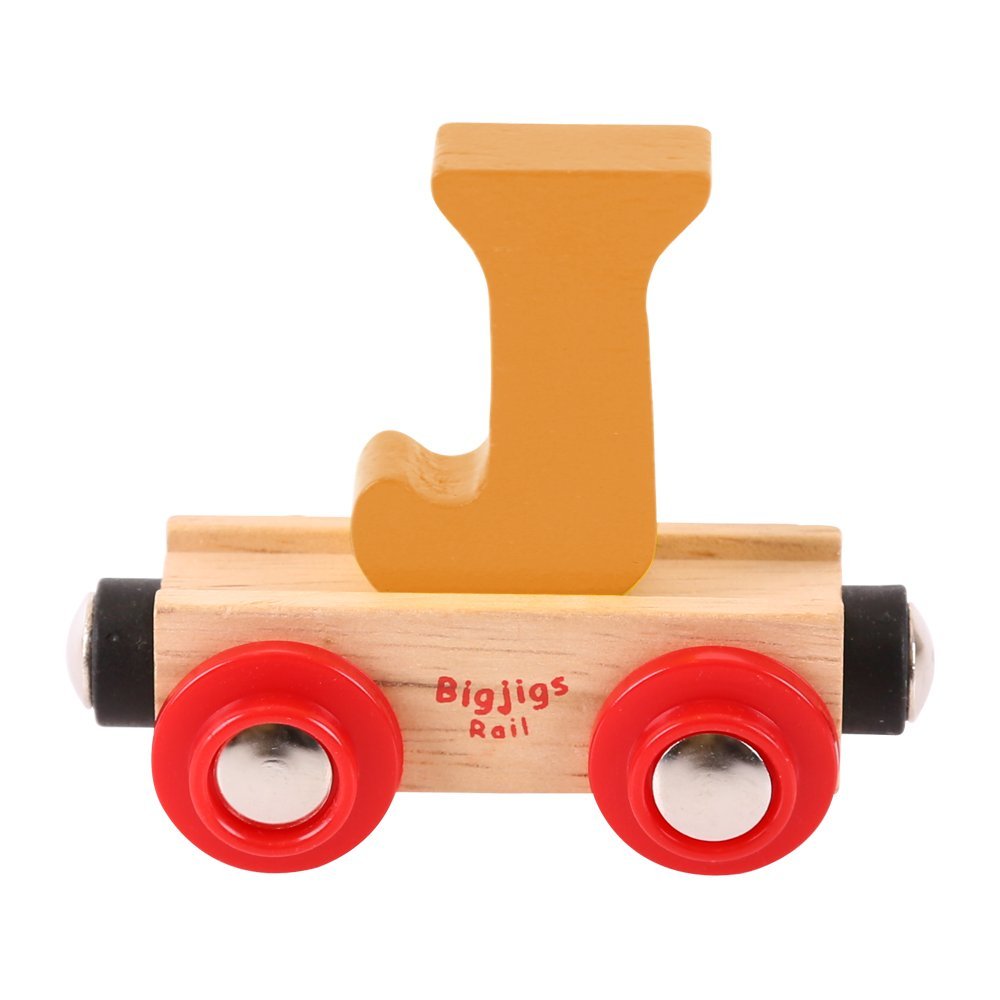 Bigjigs Rail Rail Name Letter J (Orange)
