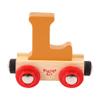 Bigjigs Rail Rail Name Letter L (Orange) - Other Major Wooden Rail Brands are Compatible view 1