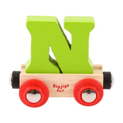 Bigjigs Rail Rail Name Letter N (Green)