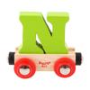 Bigjigs Rail Rail Name Letter N (Green) view 1