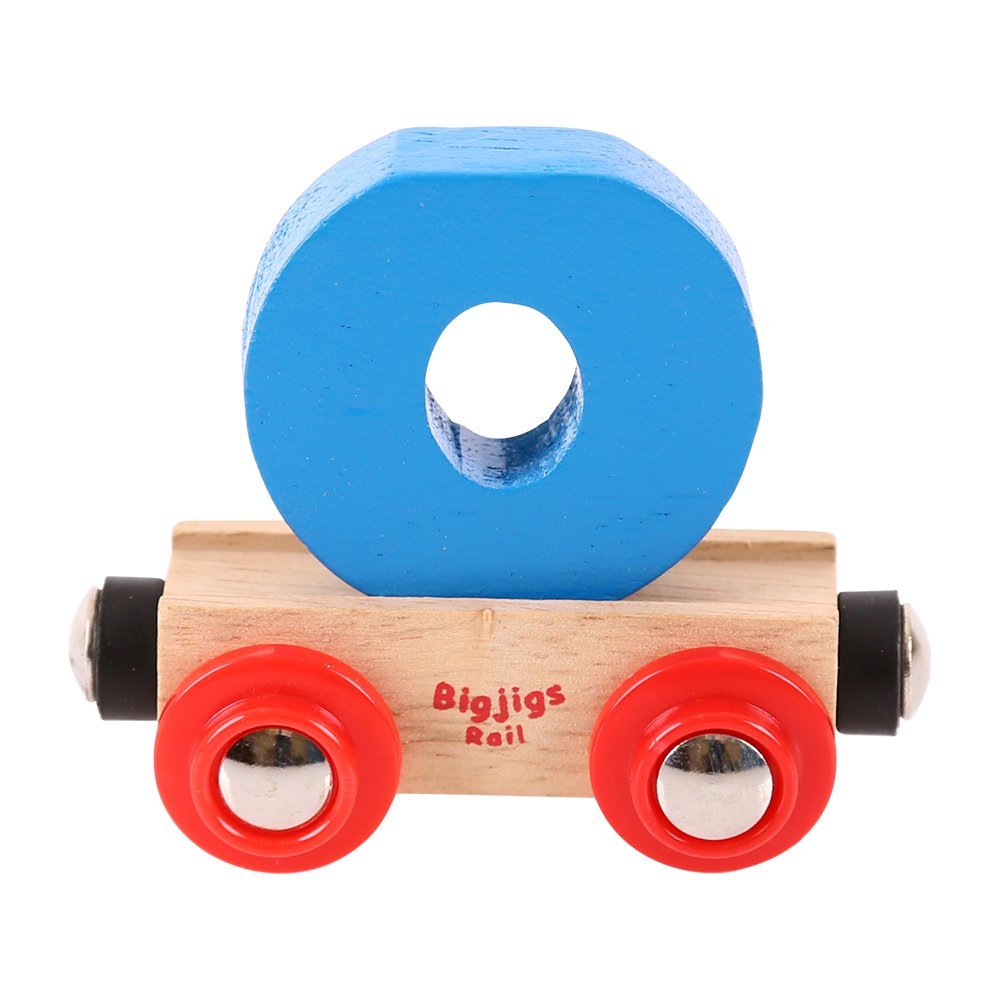 Bigjigs Rail Rail Name Letter O (Blue)