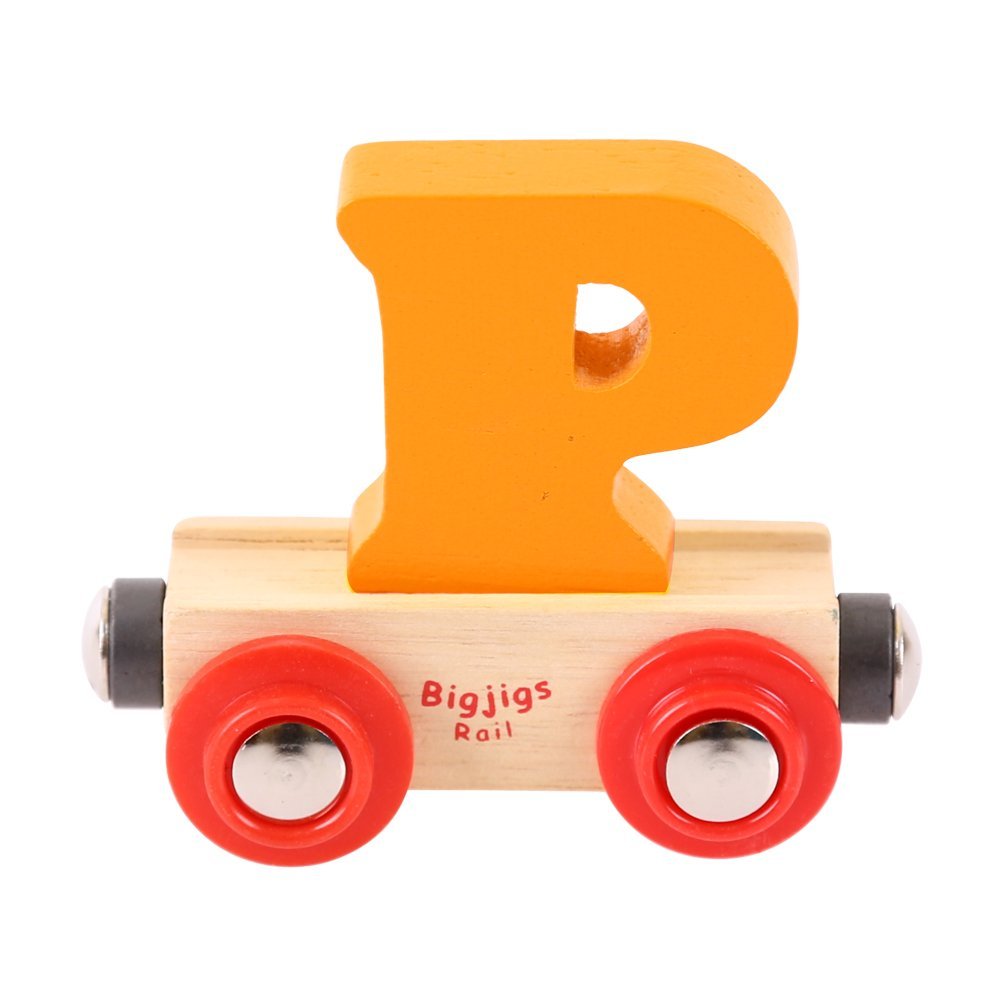 Bigjigs Rail Rail Name Letter P (Orange)